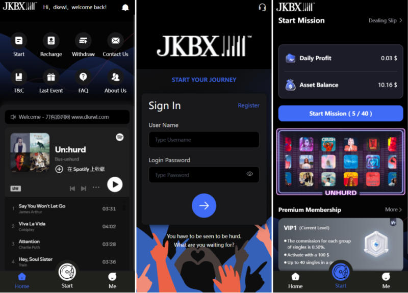 JKBX海外音乐抢单系统源码 thinkphp框架 附教程-久丫丫资源网