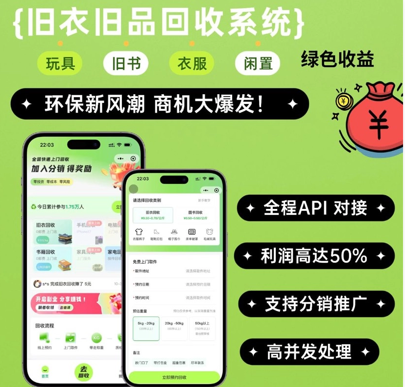 A2646旧物旧品回收系统源码 go语言版 具备高稳定性与低维护成本-久丫丫资源网