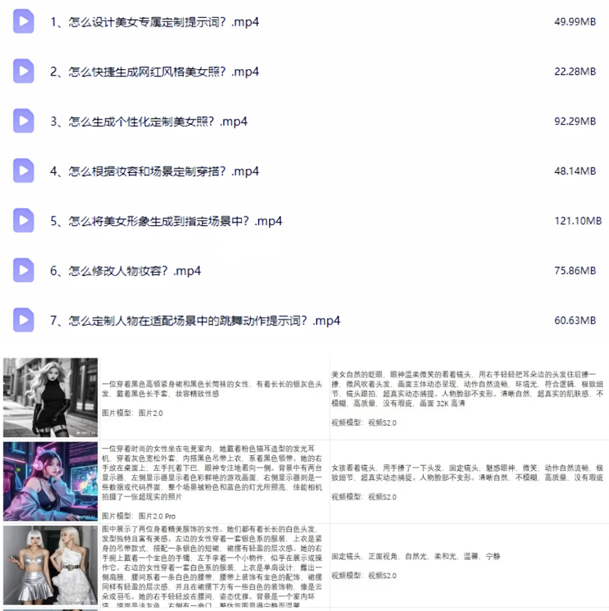 美女Ai绘图 Ai跳舞提示词（含全套教程）中文版Ai工具集合-久丫丫资源网